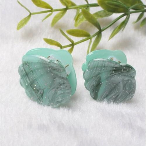 New Women Girls Cute Shell Hair Claw Acrylic Hairpin Headwear Hair Ornament Headband Mini Hair Clip Barrettes Hair Accessories