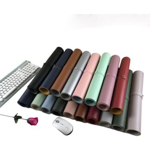 New Desk Mat 80x40/90x45/30x60cm PU Leather Mouse Pad Large Desk Mats Pad Antifouling MousPad XXL Laptop Mat Office Mouse Mat