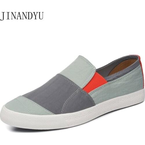 Canvas Shoes Mens Sneakers Breathable Ultra-light Loafers Slip-On Mens Casual Shoes Sale Summer Walking Sports Shoes for Male