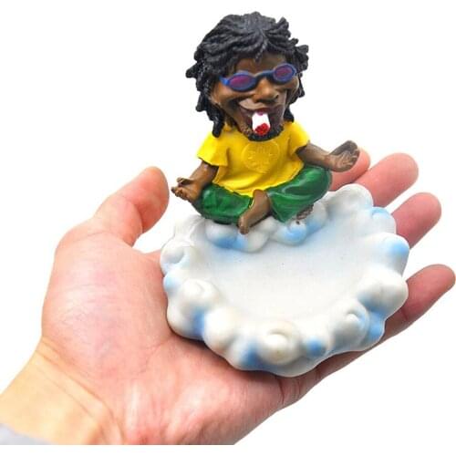 Resin ashtray personality meditation smoker ashtray exotic cigar ashtray somking accesories