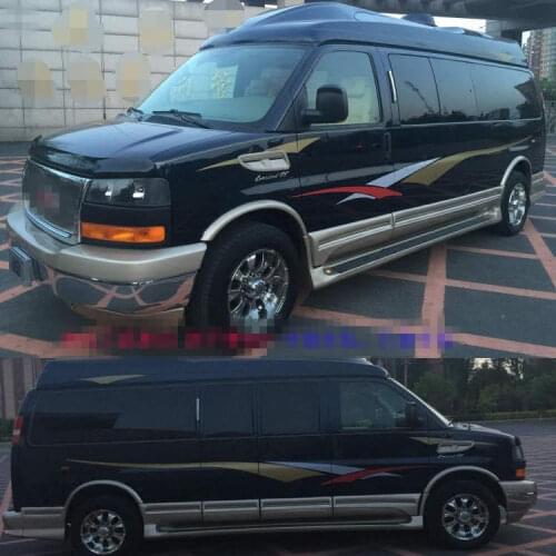 RV Sticker Body Exterior Decoration Modified Sticker Pull Flower Stripe Film For Dodge Ram GMC