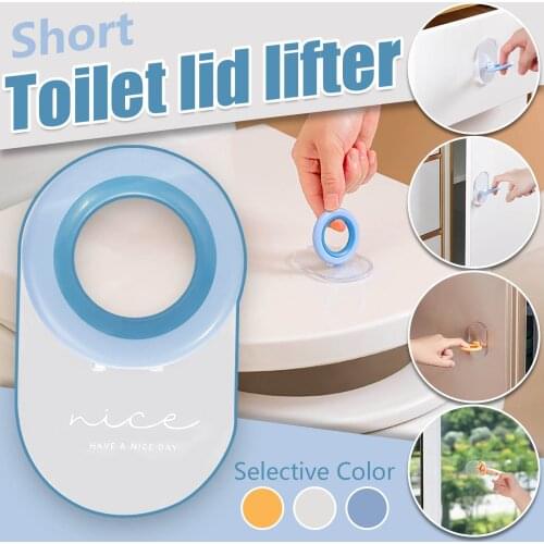 Convenient Toilet Seat Cover Lifter Sanitary Closestool Seat Covers Lid Lift Handle Bathroom Accessories Sets Home Cleaning