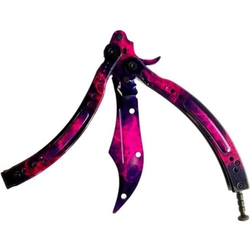 17cm X 7cm For Butterfly Knife Trainer Doppler Motorcycle Car Stickers Waterproof Occlusion Scratch Waterproof Decal