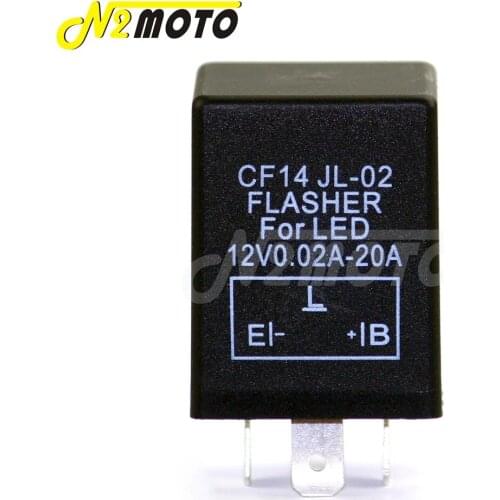 1pcs DC 12V 3 Pin CF14 JL-02 Electronic Car Flasher Relay to Fix LED Light Turn Signal Hyper Flash Blinking Light