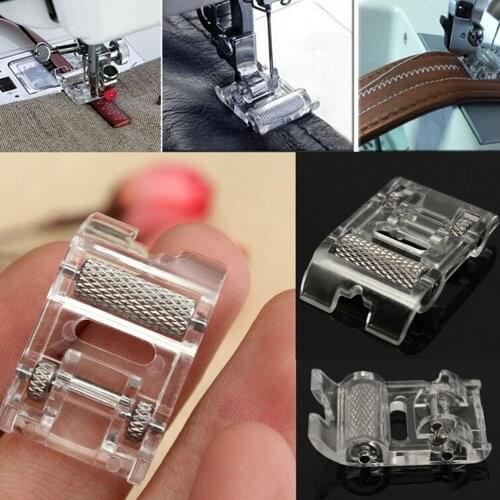 1Pcs New Low Shank Roller Sewing Machine Parts Press Foot Presser Leather Foot For Brother Household Sew Machine Acc