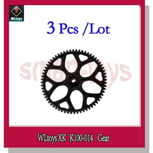 3Pcs K110 Gear K100-014 for Wltoys K100 K110 RC Helicopter Spare Parts