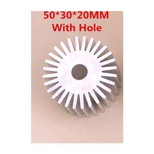 5PCS 50*30*20MM With Hole Heatsink LED lamp bead Sunflower Radiator 50*30*20~90mm Round Aluminum Alloy Aluminum Radiator Parts