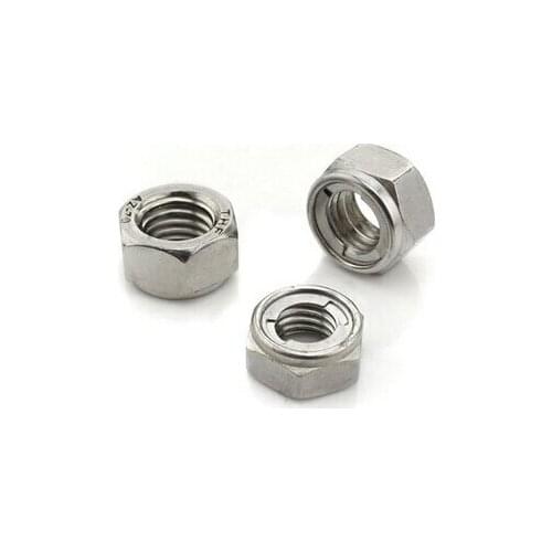 50PCS M8 Self Lock Nuts Block Nut Stainless Steel