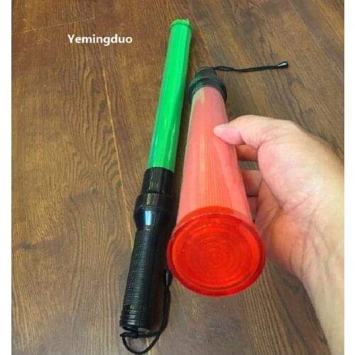 54CM*4CM Outdoor LED Road Traffic Signal Warning Flashing Hard PVC Tube Wand Ref Baton Safety Command Tool