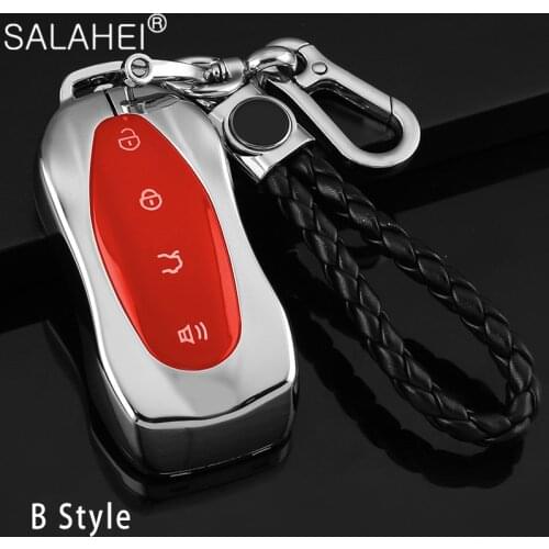 Zinc Alloy + TPU Car Key Case Cover For Geely Azkarra FY11 Atlas Pro New Emgrand GS X6 SUV EC7 With Keychain Interior Styling