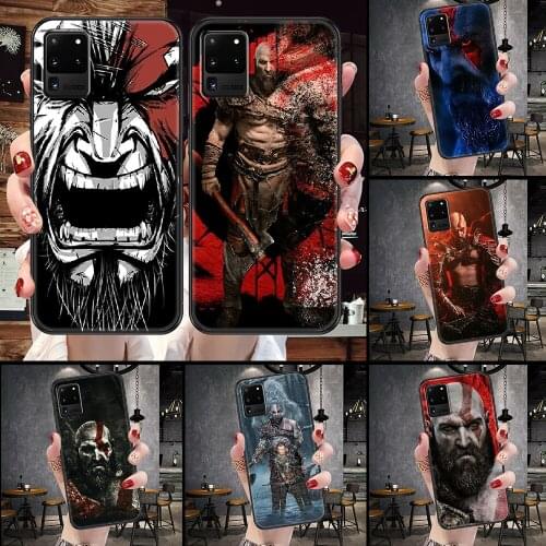 Game GOD OF WAR Phone case For Samsung Galaxy Note 4 8 9 10 20 S8 S9 S10 S10E S20 Plus UITRA Ultra black art bumper silicone