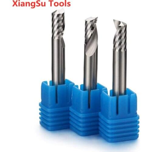 D6-D8-D10mm 1Flute Hrc45 Endmill Carbide Cnc Maching Milling Cutting Tools Acrylic,Pvc,Wood,Plastic Use
