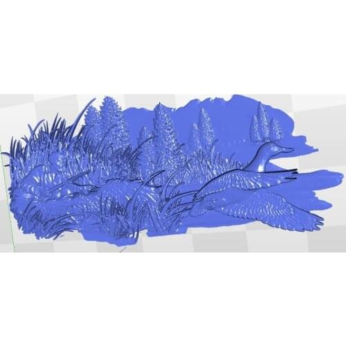 For cnc in STL file format 3d model relief