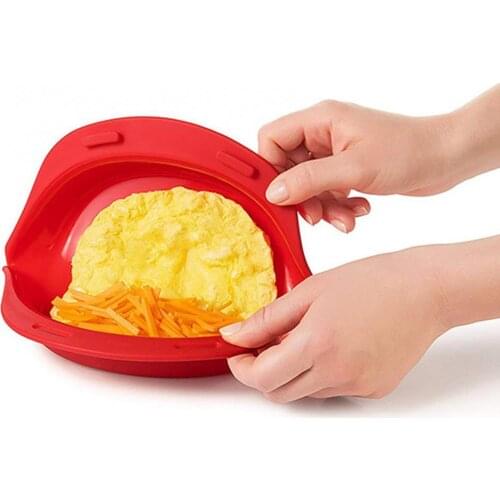 Omelette Maker Environmentally Friendly Durable Silicone Omelet Tool Microwave Oven for Cooking Silicone Omelet