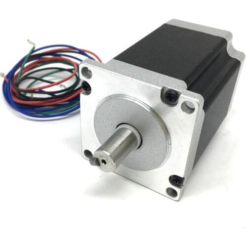 Keyway shaft Milling shaft 9.5Nm 950Ncm 2phase 86x86x126mm Stepper Motor Nema34 1.8degree 6A for Mobile module slide