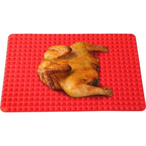 Kitchen Bakeware Food Grade Microwave Bake Mat Pyramid Silicone Sausage Roast Beef Steak Fish BBQ Baking Mats
