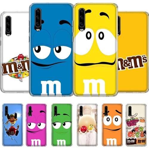 Cute M&Ms Chocolate Nutella Bottle Phone Case For Huawei Honor Y 5 6 7 8 9 10 20 LITE A X S Pro NO/Finger Cover Coque soft Sili