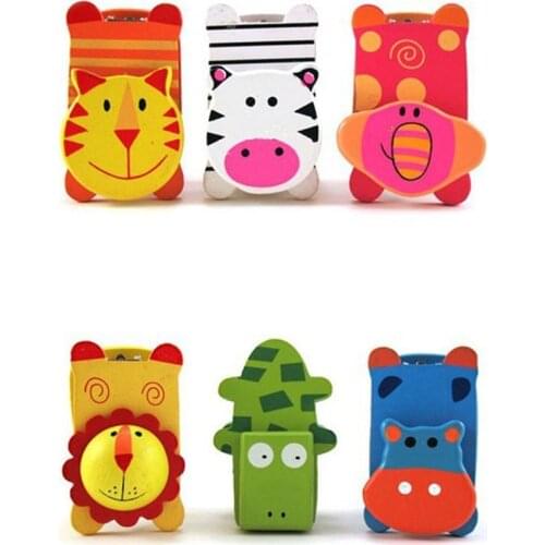 Cute Animals Stapler Mini Wooden Paper Stapler Paper Clip Binding Tool Small Stapler for Childrens gift Office School Supplies