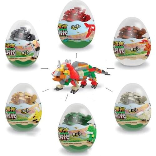Animal Model Zoo Figures Big Building Blocks Bear Dinosaur Egg Animals DIY Bricks Toys funny toys for children 29 pcs at least