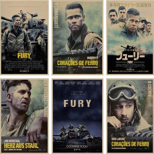 Fury retro Poster Retro Kraft Paper Bar Cafe Home Decor Painting Wall Sticker