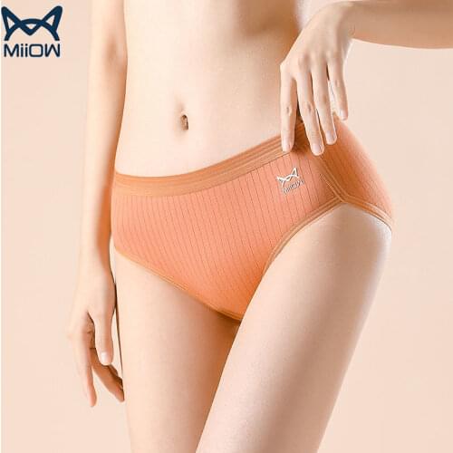 Authentic Cat Underwear Women Cotton Girls Waist Graphene Antibacterial Japanese Thread Ladies Seamless Briefs