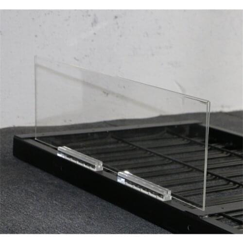 Plastic POP Advertising Poster Paper Card Play Show Bill Display Stand Holder with Magnet on Base for Store Shelf Rack