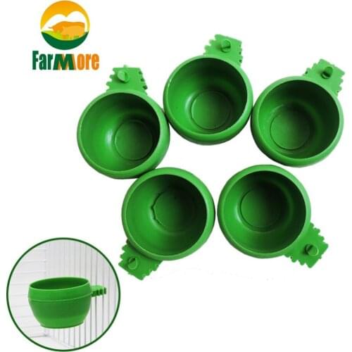 5PCS Parrot Little pet Mini Food Water Bowl Feeder Pigeons Birds Cage Sand Cup Feeding Drinking Cup