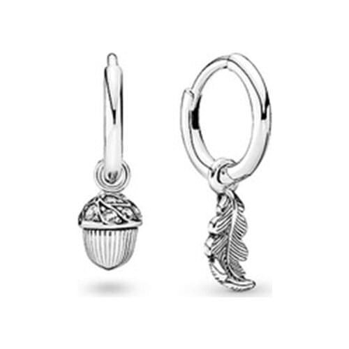 Silver plate Rose Gold Two-Tone Series Earrings Eternal Love New Style Fashion Temperament Womens Jewelry Girls Earrings