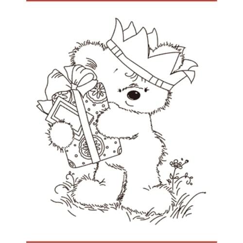 10x8 Cubs take gifts Transparent Clear Silicone Stamp Seal for DIY scrapbooking photo album Decorative clear stamp