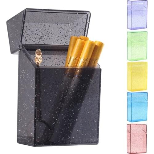 Transparent Cigarette Case Color Personality Creative Trend Soft Pack Cigarette Case Protective Cover 20 Sticks Portable
