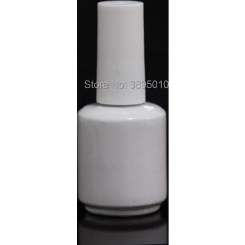 15ML empty nail polish bottle bottles with white lid,Small Glass Nail Polish Bottle F824