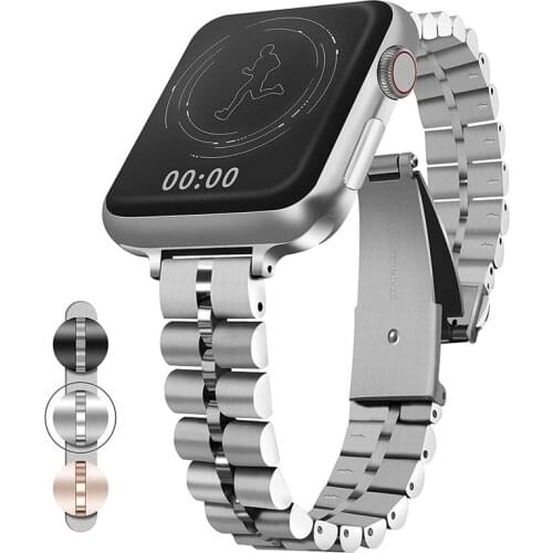 Women Watch Band Stainless Steel for Apple Watch 40mm 38mm 42mm 44mm Strap for Iwatch Series 6 5 4 3 SE Bracelet Small Wristband
