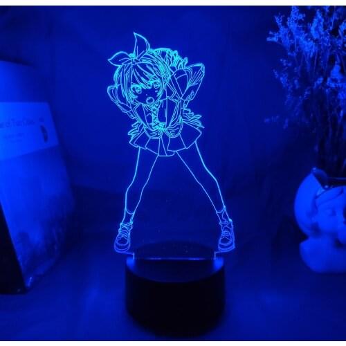 Acrylic 3d Lamp Anime Rent A Girlfriend Ruka Sarashina Light for Room Decor Colorful Nightlight Table Lamp Kanojo Okarishimasu
