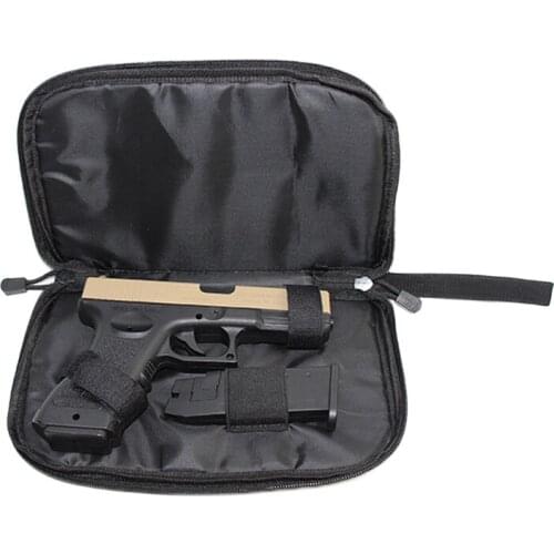 Tactical Gun Bag Airsoft Pistol Case Holster Hand Carry Pouch Military Paintball Carrier Soft Paddle Outdoor Hunting Accessories