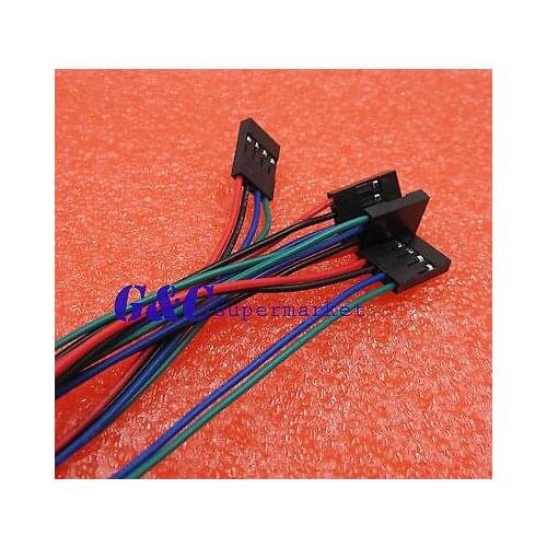 TOP 70cm 4Pin Cable set Female-Female Jumper Wire 3D Printer Reprap DIY electronics