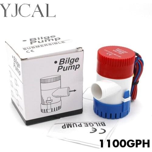 Bilge Pump 1100GPH DC 12V 24V Submersible Electric Water Pump For Seaplane Civil Ship Houseboat Boats