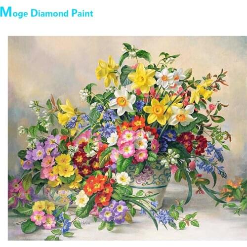Oil Flower Vase Diamond Painting Floral Round Full Drill Still Life Nouveaute DIY Mosaic Embroidery 5D Cross Stitch Home Decor
