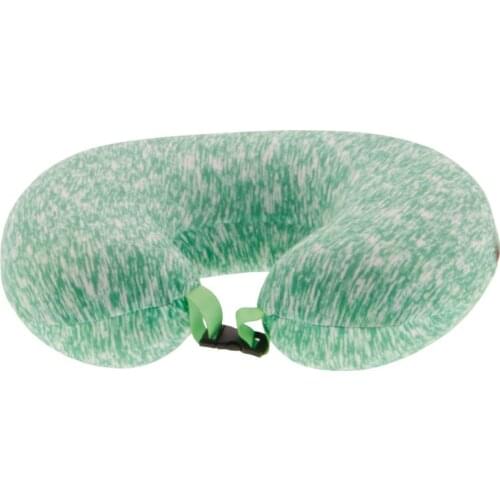 Rahatsan Green-White Rayon Travel Pillow