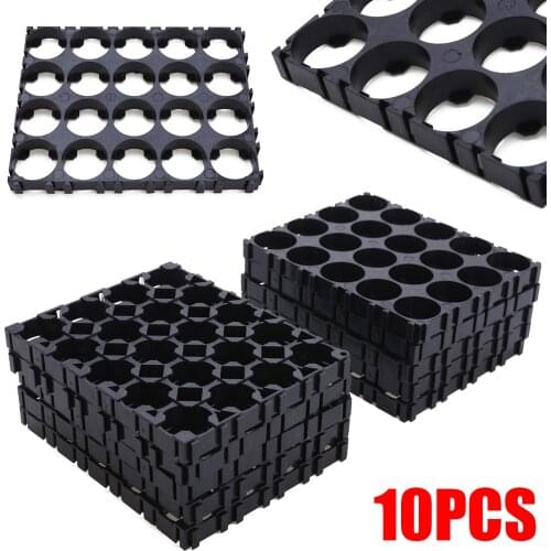 10pcs Dedicated Cell 18650 Battery Spacer Shell 4x5 Plastic Cells Pack Holder Bracket Professional Batteries Accessories