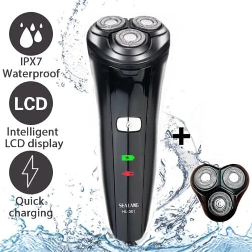 Electric Shaver for Men USB Rechargeable Wet Dry Electric Razor with Pop-up Trimmer Cordless Beard Trimmer