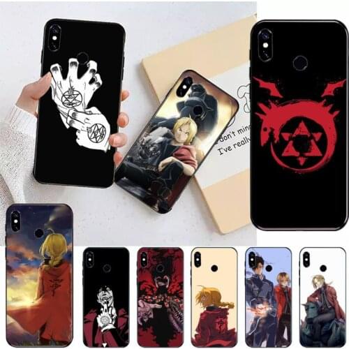 Fullmetal Alchemist FMA Brotherhood Phone Case For Xiaomi Redmi note 7 8 9 t k30 max3 9 s 10 pro lite Luxury brand shell