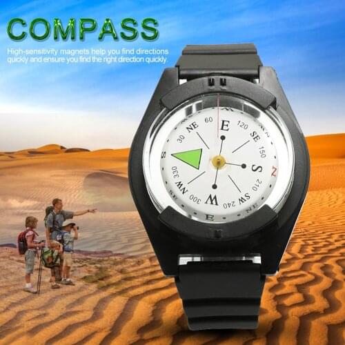Outdoor Compass Hiking Camping Diving Precision Professional Wrist Diving Compass 50 M/164FT Compass Dial Waterproof Gorgeous
