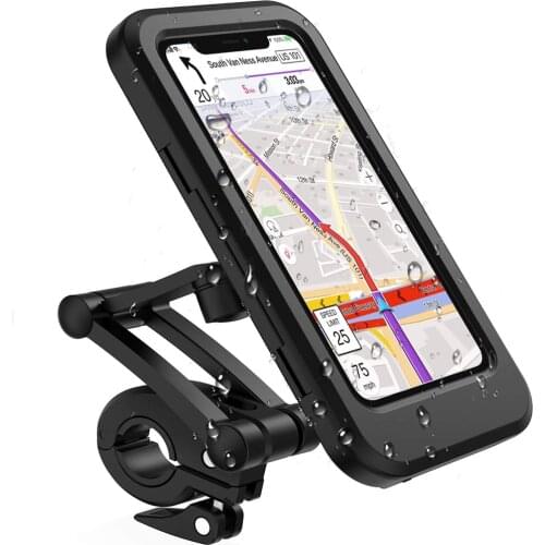Wonderlife Bicycle Mobile Phone Holder Waterproof Mountain MTB Bike 360 Degree Rotatable Motorcycle Handlebar Stand Fixed Mount