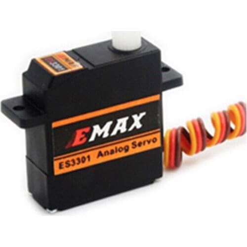Emax 9mm 10.6g ultra-thin plastic gear analog servo ES3301 Fixed-wing glider steering gear RC airplane helicopter accessories