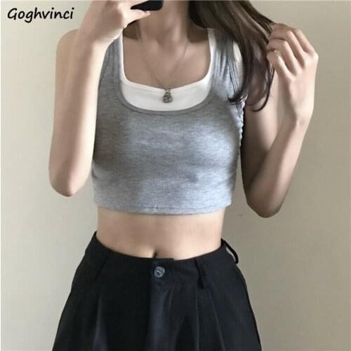 Goghvinci Women's Cropped Tank Tops