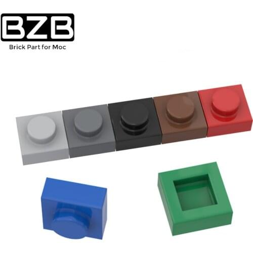10Pcs MOC 3024 Plate 1x1 DIY Blocks Building Bricks Educational Construction Toys for Child Size Compatible With Lego