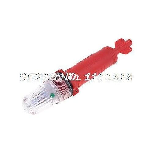 Red Plastic Multifunction Rocket Shape Fishing Fishman Fishnet Signal LED LIght