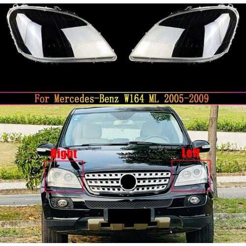 Car Headlight Cover For Mercedes-Benz W164 ML 2005 ~2009 Headlamp Lens Replacement Auto Shell Lampshade Glass Lampcover Caps