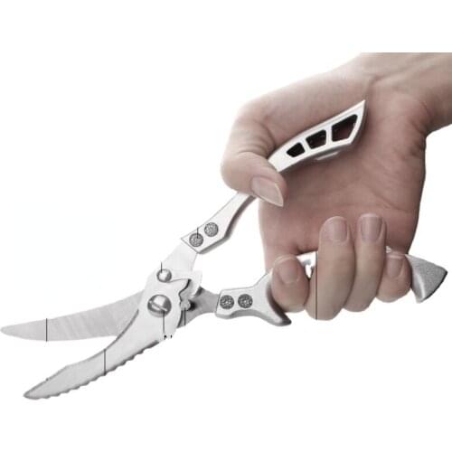 Kitchen Chicken Bone Scissors Chicken Duck Fish Cutter Shears Stainless Steel Scissors Scale Clean Cook Scissors Knife