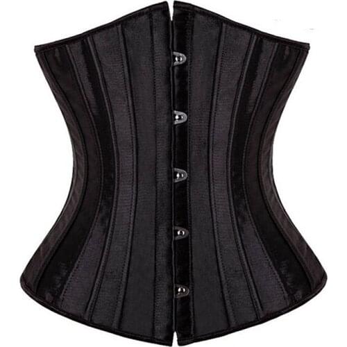 Modeling Strap Waist Trainer Shapewear Body Shaper Belly Slimming Sheath Belt 24 Steel Boned Silky Underbust Corset 6XL